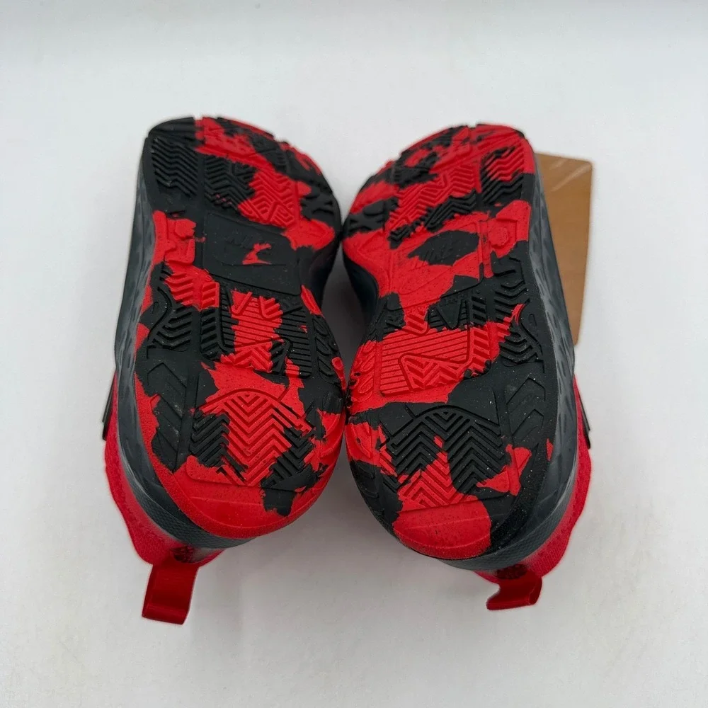 Nike Team Hustle D 12 Shoes Kids Size 13C Red Black Basketball HF6280 602